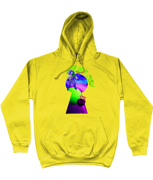 Through The Keyhole College Hoodie - Alien Cow