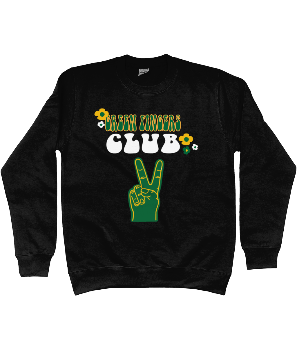 Green Fingers Club Cotton Sweater - Alien Cow