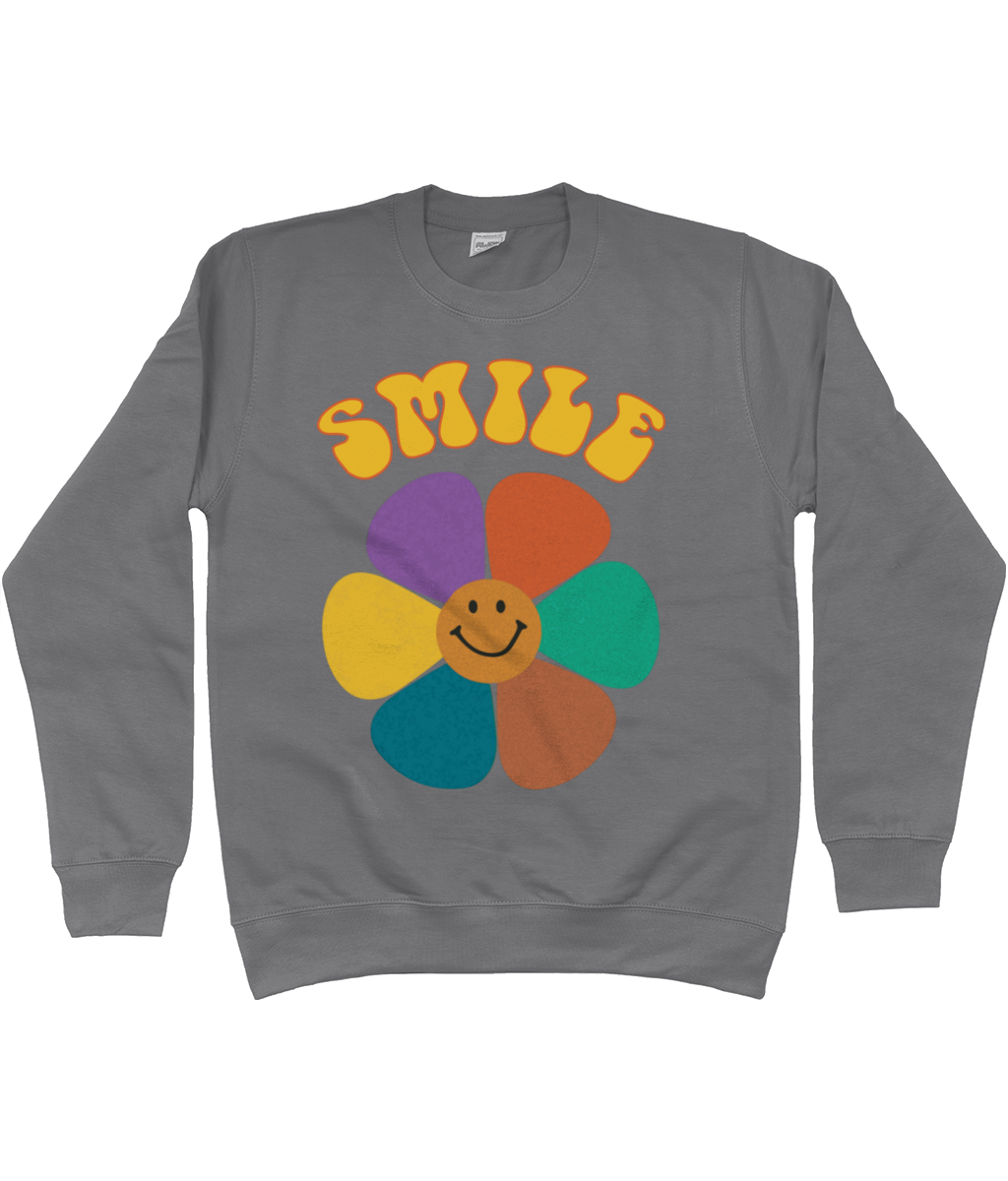 SMILE Cotton Sweatshirt - Alien Cow