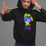 Through The Keyhole College Hoodie - Alien Cow