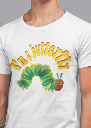 I'm A Butterfly Heavy Cotton Tee - Alien Cow