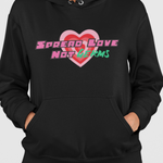 Spread Love Not Germs Cotton Hoodie - Alien Cow