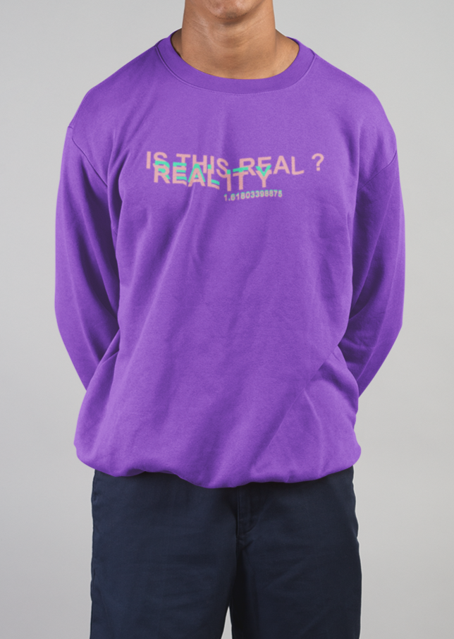 Fake Reality Sweatshirt - Alien Cow