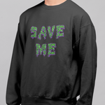 Save Me Neon Sweatshirt - Alien Cow