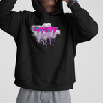 Zhaddy Hot Pink College Cotton Hoodie - Alien Cow