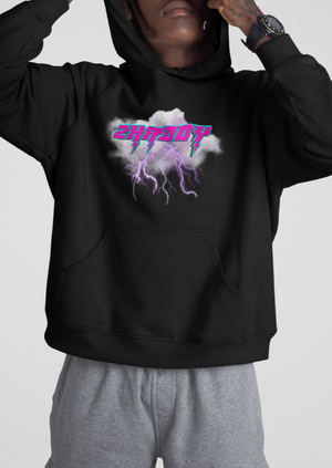 Zhaddy Hot Pink College Cotton Hoodie - Alien Cow