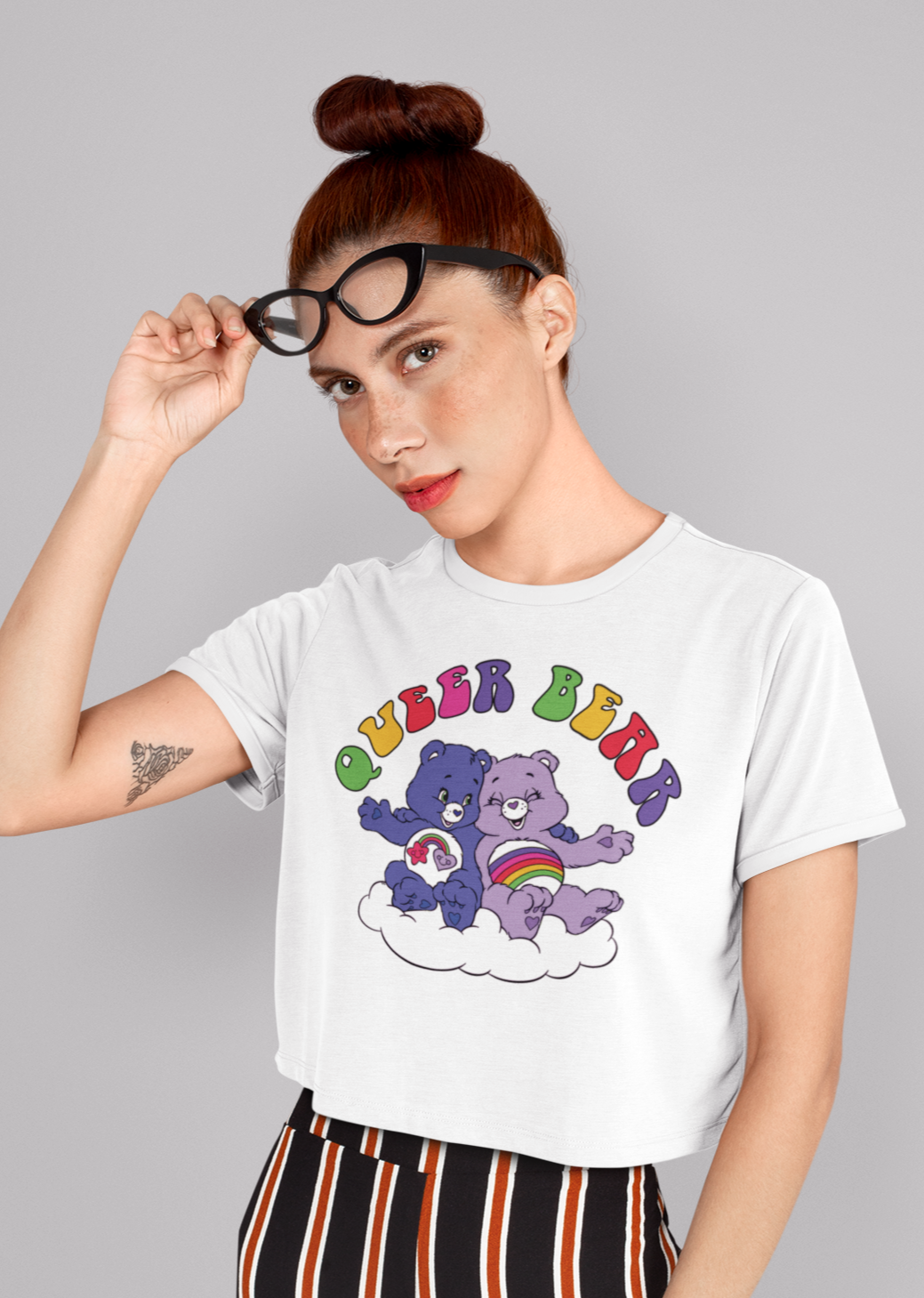 Queer Bear Cotton Tee - Alien Cow