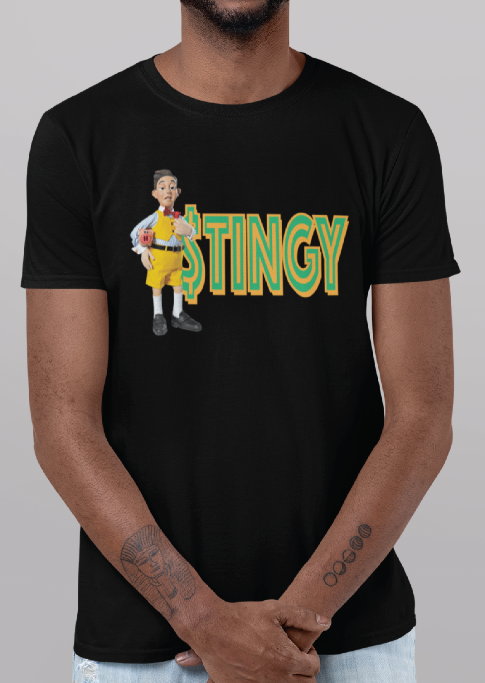 Stingy Heavy Cotton T-Shirt - Alien Cow