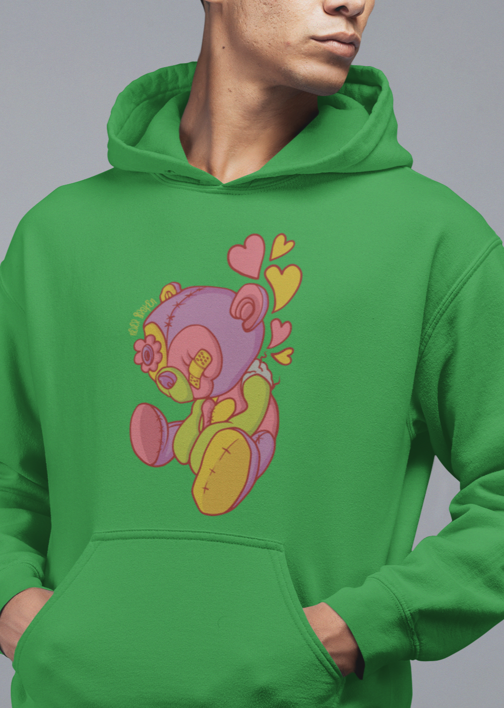 Never Broken Cotton Hoodie - Alien Cow