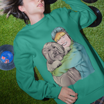 Aunt Mabel Cotton Sweatshirt - Alien Cow