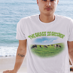 The Grass Is Greener Organic Cotton Tee - Alien Cow